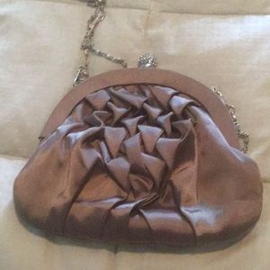 Satin evening bag